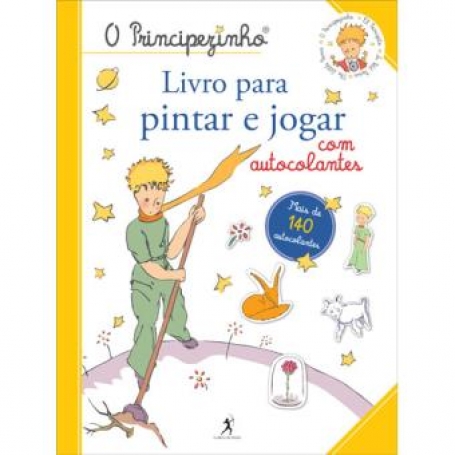 PRINCIPEZINHO - LIVRO PARA PINTAR E JOGAR com autocolantes