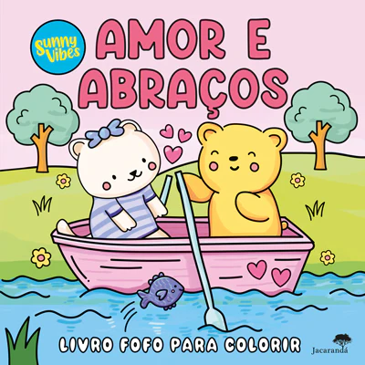 AMOR E ABRAÇOS livro fofo para colorir