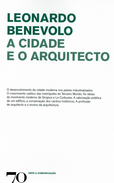 CIDADE E O ARQUITECTO