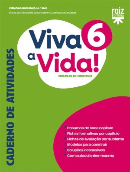 02235 - Caderno de atividades - Viva a Vida! 6 - Ciências Naturais - 6.º ano