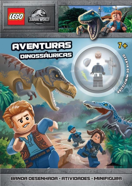 LEGO JURASSIC WORL : AVENTURAS DINOSSAURICAS banda desenhada , atividades e minifigura