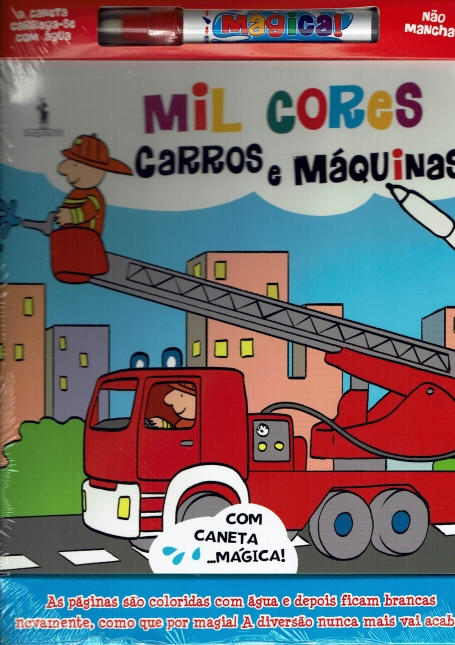 MIL CORES - CARROS E MAQUINAS com caneta mágica