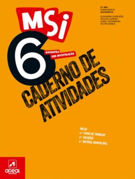 05000068 - Caderno de Atividades - MSI 6 - Matemática Sob Investigação 6 - 6.º Ano