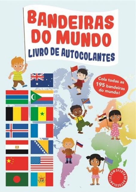 BANDEIRAS DO MUNDO - livro de autocolantes