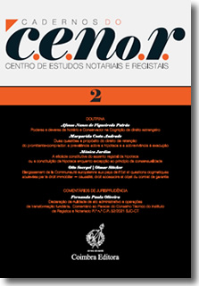 CADERNOS DO C.E.NO.R. 2 - CENTRO DE ESTUDOS NOTARIAIS E REGISTAIS