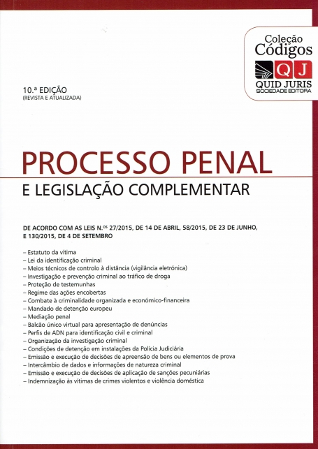 PROCESSO PENAL E LEGISLACAO COMPLEMENTAR 10a edicao revista e atualizada