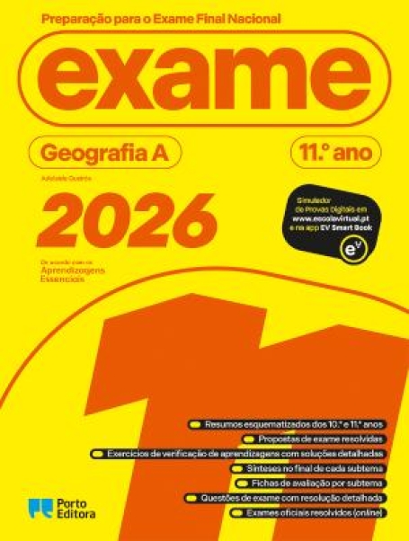 46959.60 - PREPARAÇÃO PARA O EXAME FINAL NACIONAL - GEOGRAFIA A - 11º ANO 2026