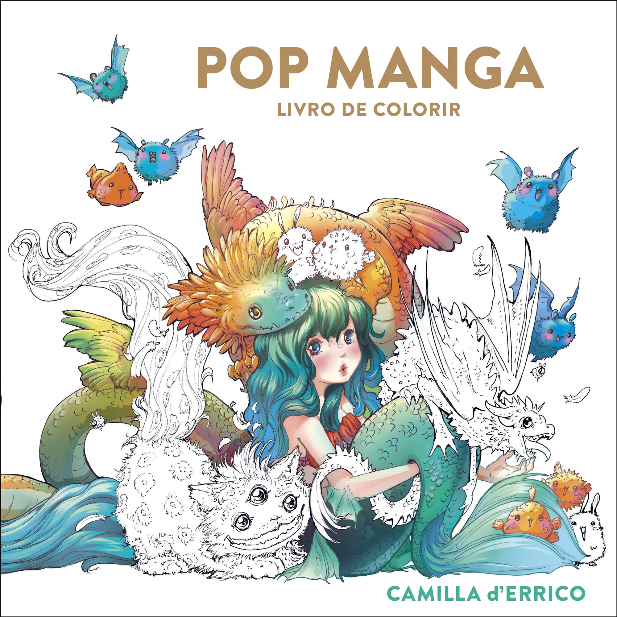 POP MANGA livro de colorir