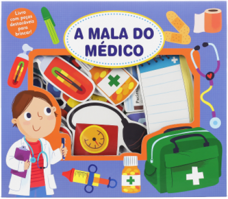 73050.10 - A MALA DO MÉDICO - livro com peças destacáveis para brincar