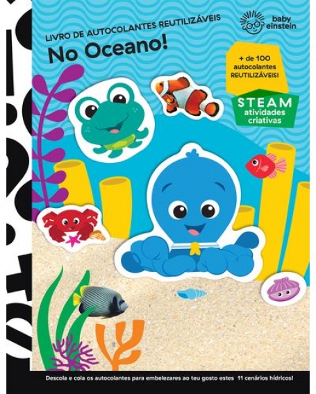 LIVRO DE AUTOCOLANTES REUTILIZAVEIS - NO OCEANO BABY EINSTEIN