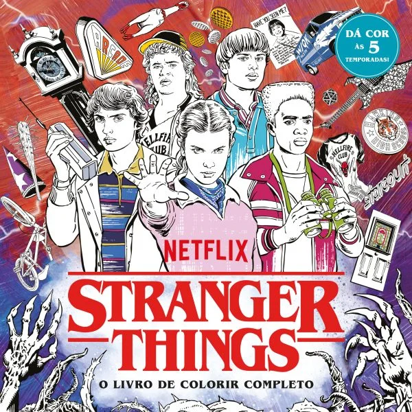 STRANGER THINGS: O LIVRO DE COLORIR COMPLETO