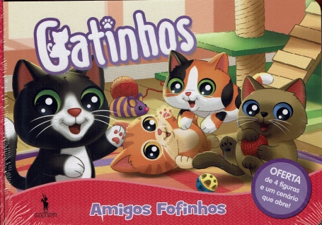 MINI BUSY 3 : GATINHOS , AMIGOS FELINOS oferta de 4 figuras e um cenario que abre!