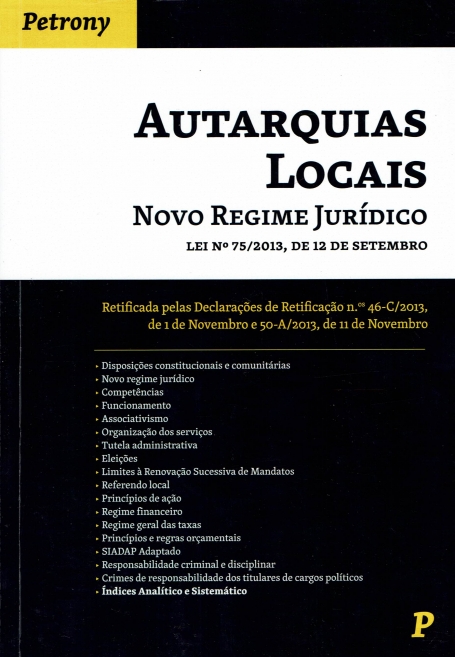 AUTARQUIAS LOCAIS - NOVO REGIME JURIDICO