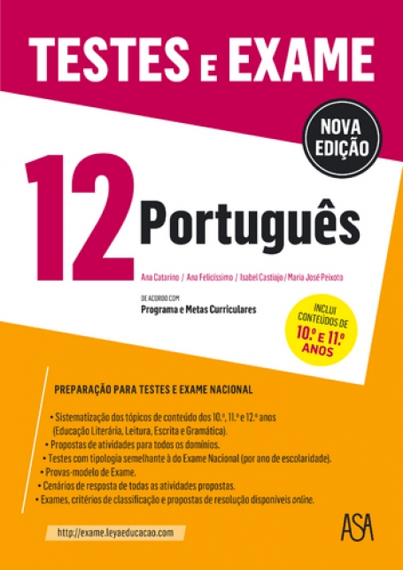 TESTES E EXAME PORTUGUES 12 - inclui conteudos de 10 e 11 anos
