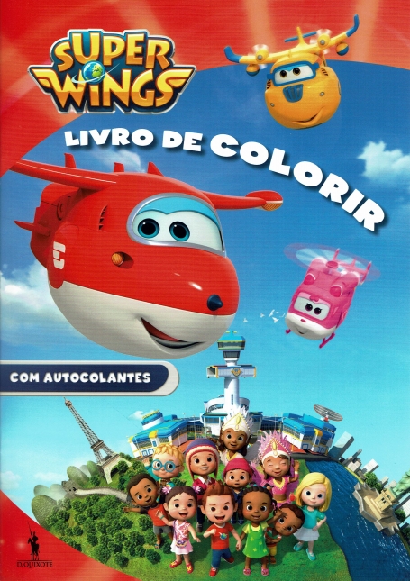 SUPER WINGS : LIVRO DE COLORIR com autocolantes