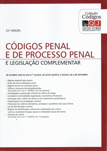 CODIGO PENAL E DE PROCESSO PENAL E LEGISLAÇÃO COMPLEMENTAR - 23ª EDIÇÃO