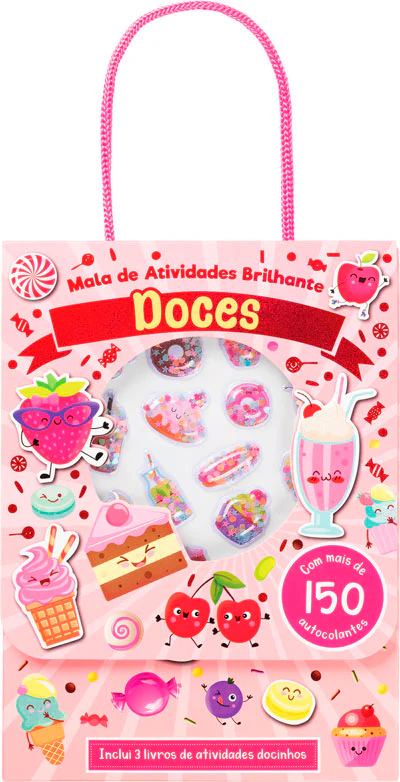 MALA DE ATIVIDADES BRILHANTE - DOCES com mais de 150 autoculantes