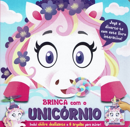 72805.10 - BRINCA COM O UNICORNIO inclui cifre deslizante e 6 arglas para atirar!