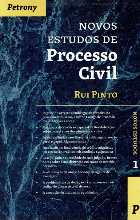 NOVOS ESTUDOS DE PROCESSO CIVIL