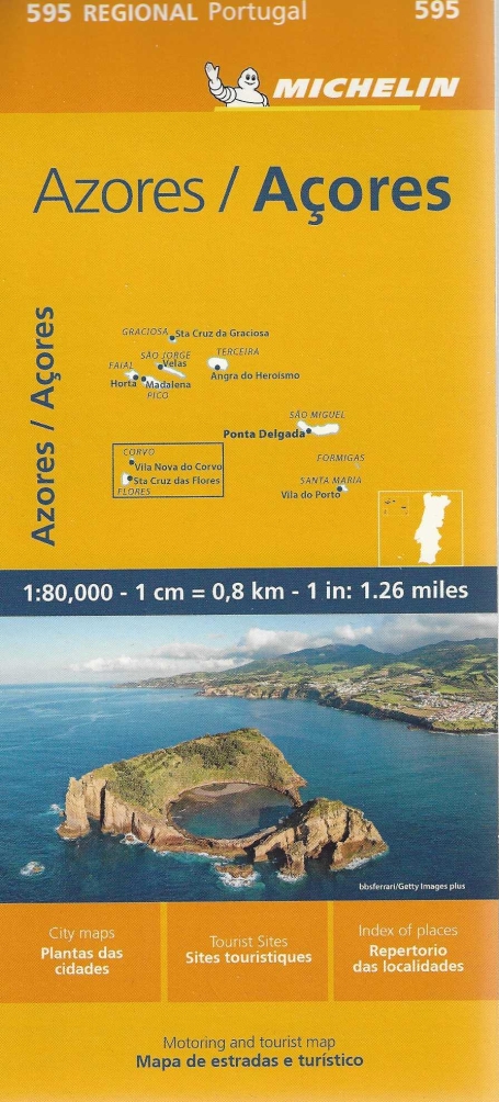 MAPA MICHELIN AZORES/ AÇORES 595