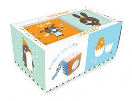 OLÁ CÃO - 1 livro para aprender animais e 1 bloco muito fofo para brincar