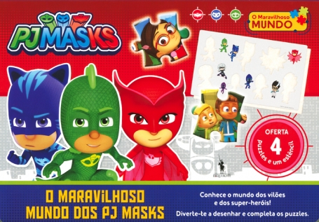 PJ MASKS - O MARAVILHOSO MUNDO - COM 4 PUZZLES