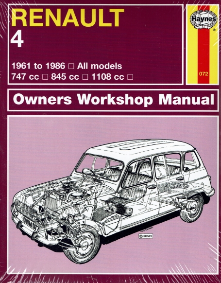 RENAULT 4 1961- 1986 OWNERS WORKSHOP MANUAL