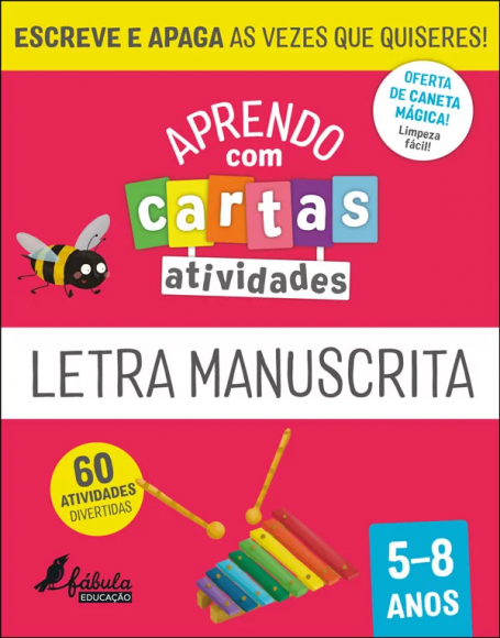 APRENDO COM CARTAS ATIVIDADES - Letra de Manuscrita 5-8 Anos