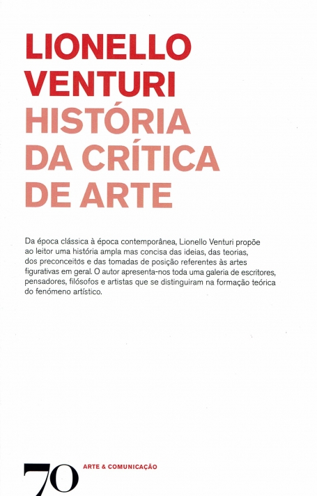 HISTORIA DA CRITICA DE ARTE - ARTE & COMUNICACAO - 24