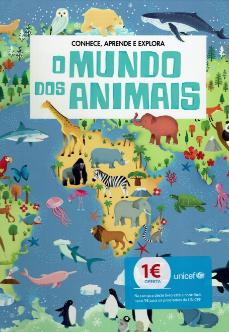 71716.10 - CONHECE APRENDE E EXPLORA O MUNDO DOS ANIMAIS - LIVRO+PUZZLE 200 PECAS+PECAS 3D