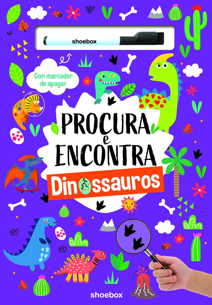 PROCURA E ENCONTRA - DINOSSAUROS Com marcador de apagador