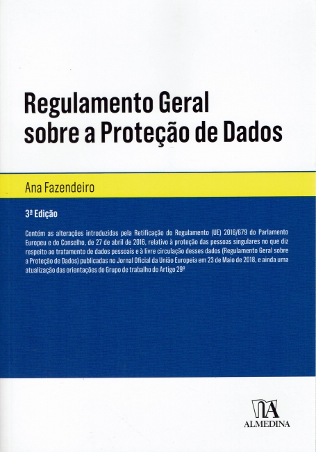 REGULAMENTO GERAL SOBRE A PROTECAO DE DADOS 3 edicao