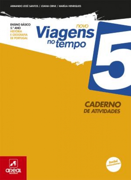01733 - Novo Viagens no Tempo 5 - História e Geografia de Portugal - 5º Ano - Caderno de Atividades