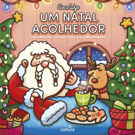UM NATAL ACOLHEDOR - Um livro de colorir fofo e aconchegante