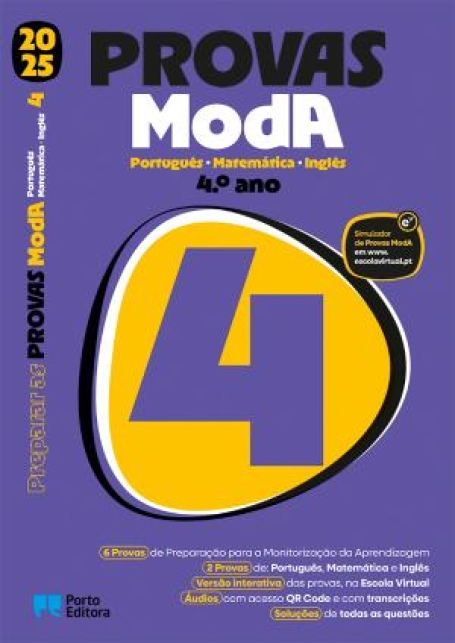 21166.10 PROVAS MODA - PORTUGUES MATEMÁTICA INGLÊS 4º ANO 2025