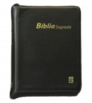 BIBLIA SAGRADA - preta com fecho