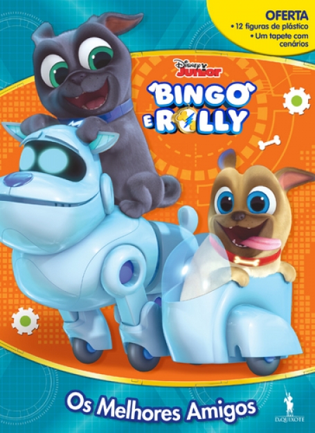 BINGO E ROLLY - OS MELHORES AMIGOS - CAIXA COM OFERTA DE FIGURAS