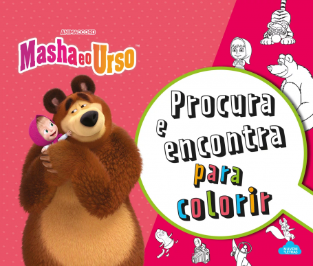 MASHA E O URSO - PROCURA E ENCONTRA PARA COLORIR