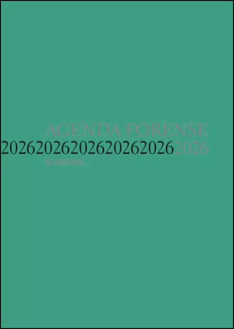 AGENDA FORENSE ALMEDINA 2026 BOLSO (TEAL)
