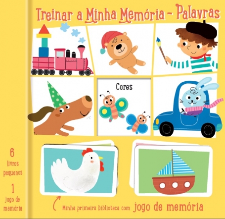 TREINAR A MINHA MEMORIA - PALAVRAS - 6 LIVROS PEQUENOS 1 JOGO DE MEMORIA