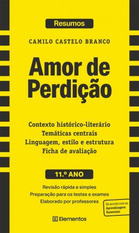 40174.22 - AMOR DE PERDICAO de CAMILO CASTELO BRANCO - RESUMOS