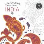 MINI COLORIR ANTI-STRESS INDIA - COM FOLHAS DESTACAVEIS