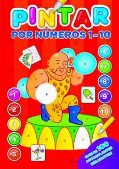 PINTAR POR NUMEROS 1-10 - VERMELHO