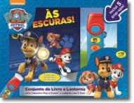 PATRULHA PATA AS ESCURAS - CAIXA COM LIVRO E LANTERNA