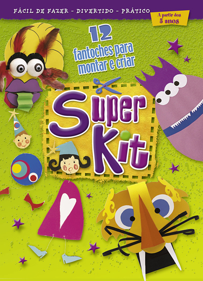 72091.10 - SUPER KIT - 12 FANTOCHES PARA MONTAR E CRIAR - a partir dos 5 anos