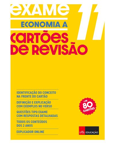 CARTOES DE REVISAO ECONOMIA A 11º ANO