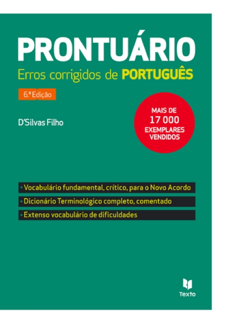 PRONTUARIO - ERROS CORRIGIDOS DE PORTUGUES - 6ª EDICAO
