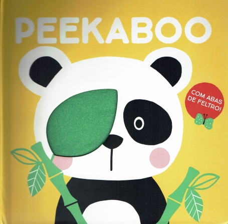 PANDA - AMARELO peekaboo com abas de feltro