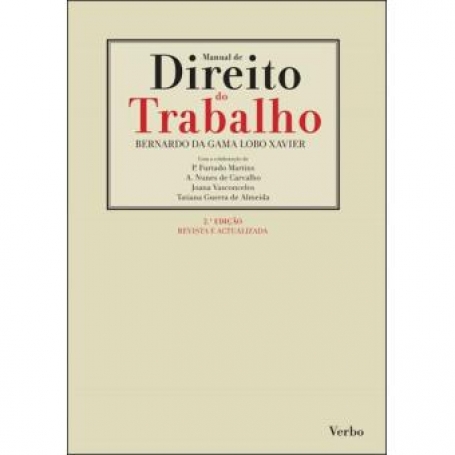 MANUAL DE DIREITO DO TRABALHO 2ª edição revista e actualizada