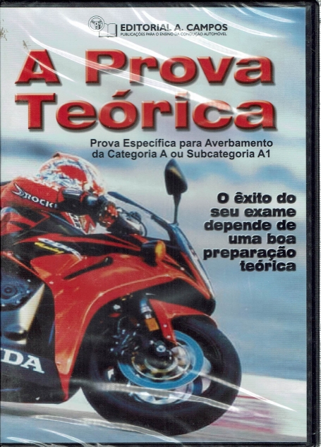 PROVA TEORICA - CD DE TESTES DE EXAME DE MOTOCICLOS ( MULTIMEDIA INTERACTIVA ) CAT. A OU A1